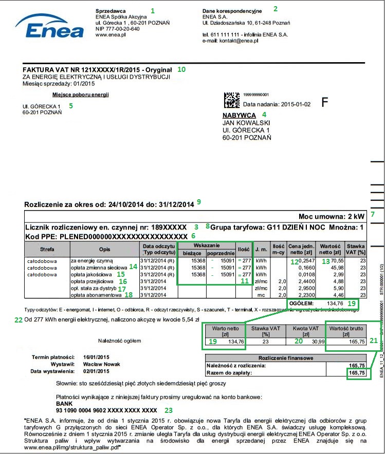 enea-faktura-opis ENEA faktura : jak czytać rachunek?